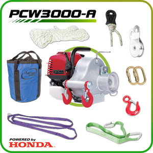Portable Winch PCW3000-A GX35 Gas-Powered Portable Winch