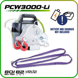 Portable Winch 80/82 V Battery-Powered Portable Winch